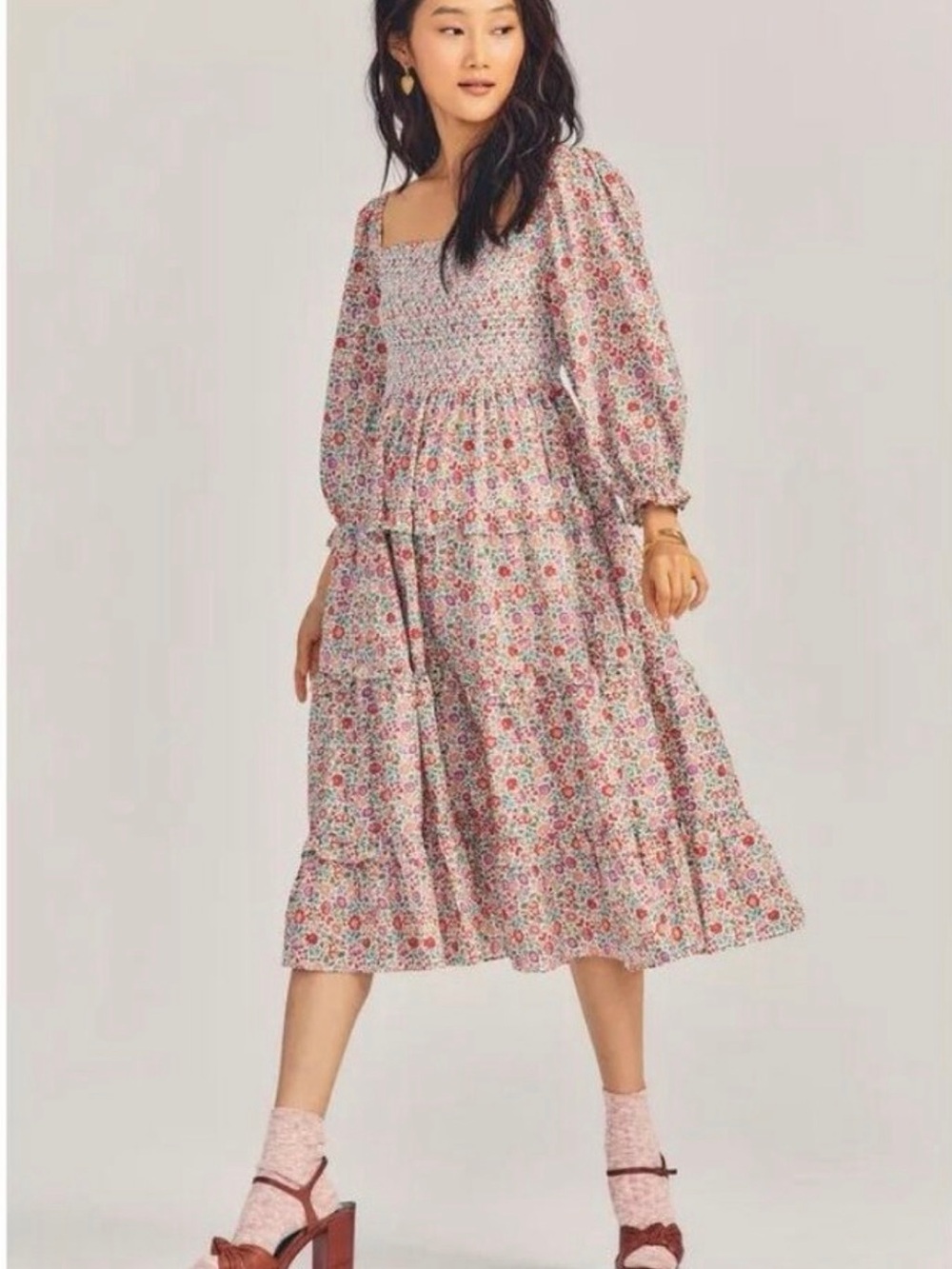 Loveshackfancy Minnie Dress in Liberty Floral, sz XS
